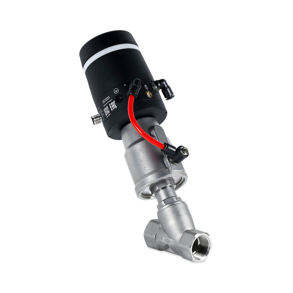 ASV-T-040-AL063-POS-V1A Клапан запорно-регулирующий с позиционером, G1 1/2, резьба