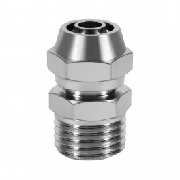 NM-AD-10-R38 Фитинг прямой с накидной гайкой, 10-6.5 мм, 10-7 мм x R 3/8